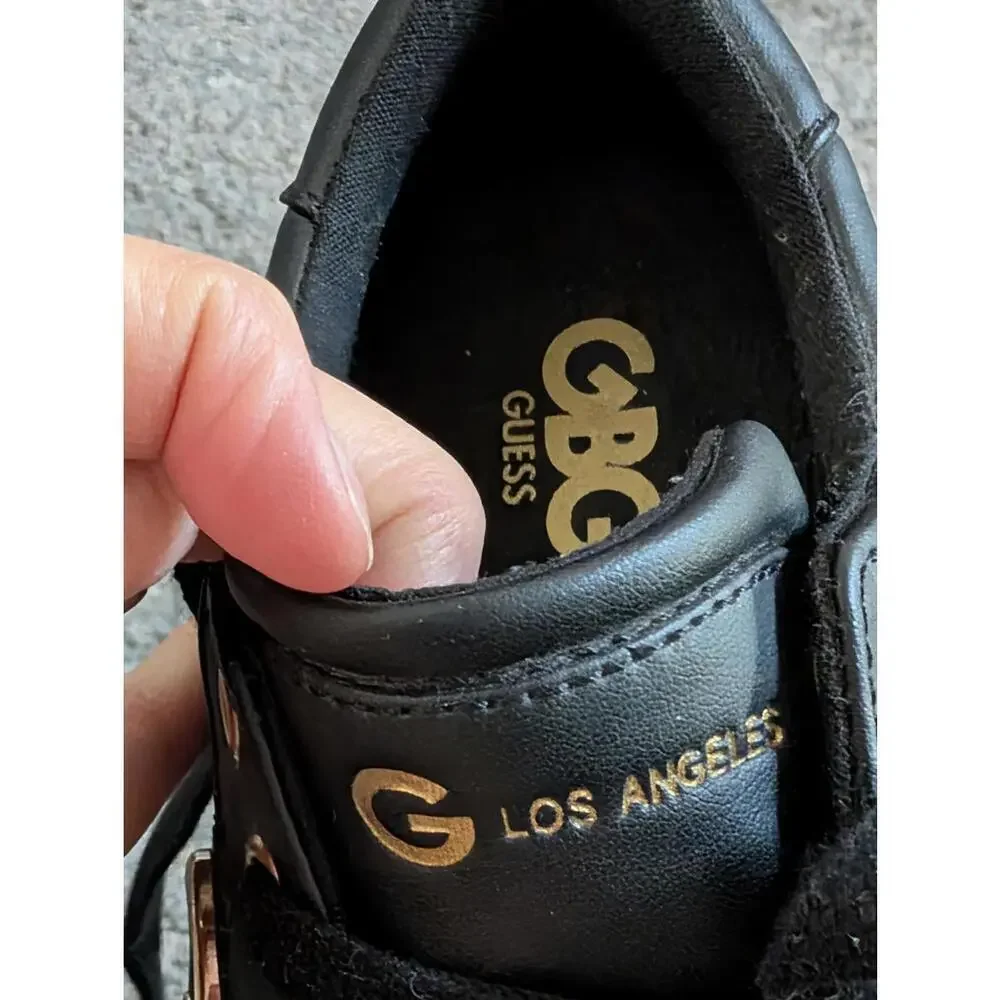 G by Guess Black Leather Women's Sneakers 7M